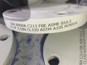 AWWA C213 FBE Coated ASTM A105 BLRF Flanges