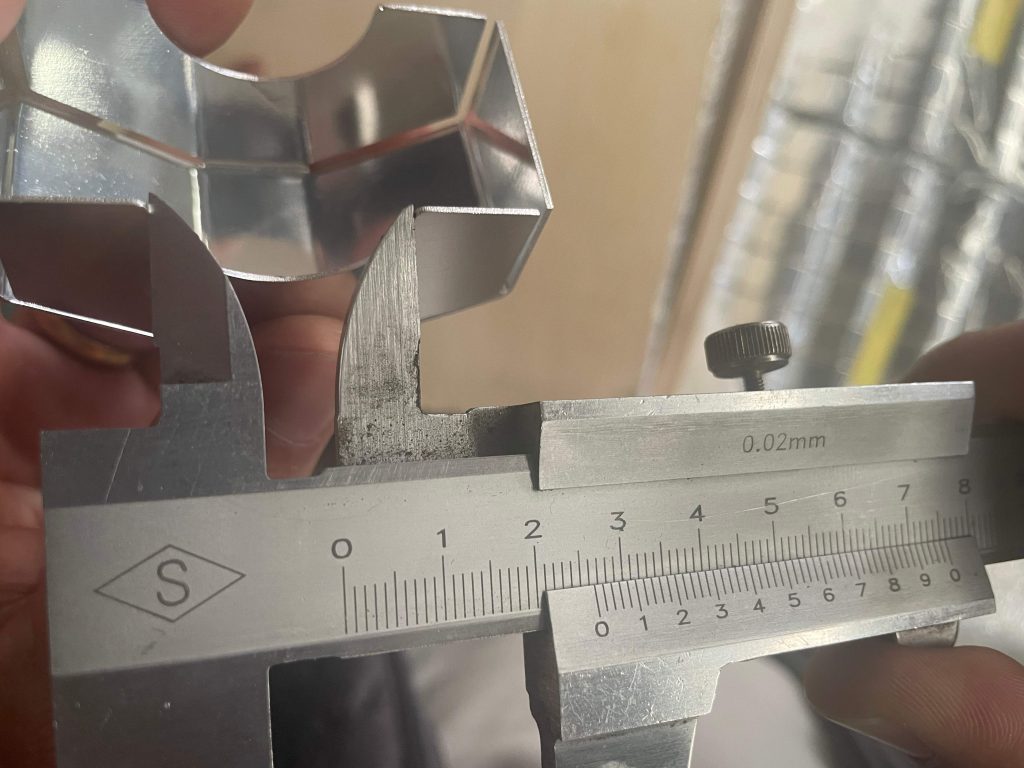 Fin Tube Support Collar QC measurement
