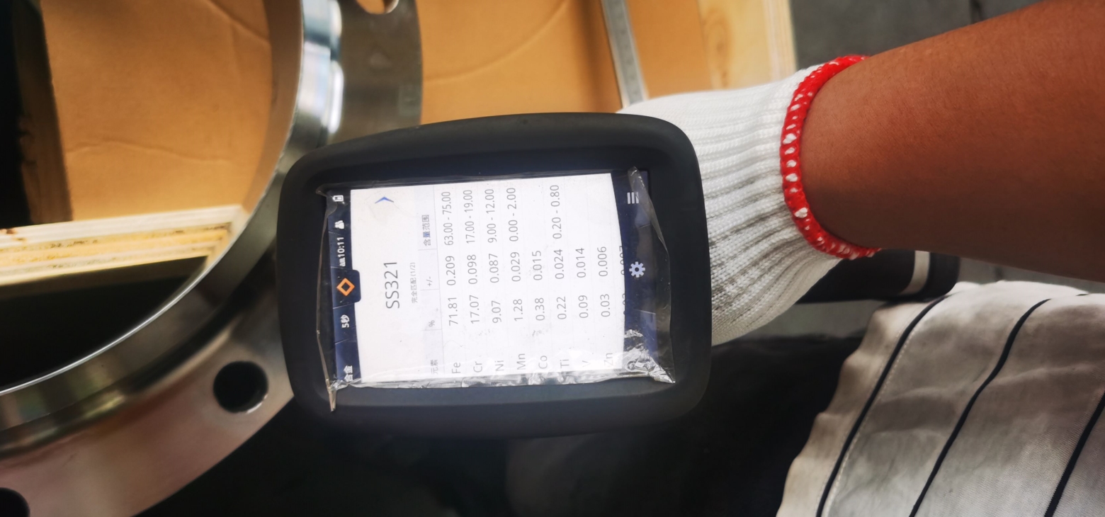 GOST 33259 Type 11B ASTM A182 P321 Flange PMI Test