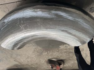 surface sand blasting repairation