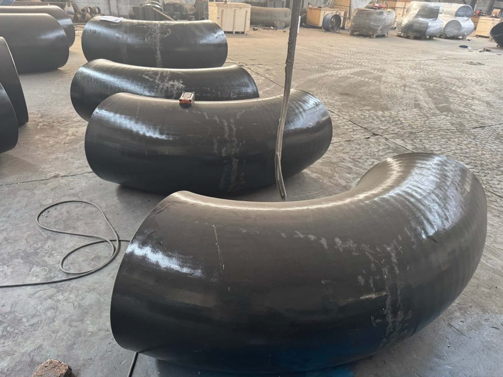 the LR elbows after sandblasting treatment